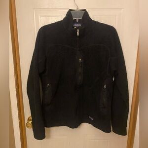 Patagonia Women’s Black Full Zip R Series Sherpa Fleece Jacket